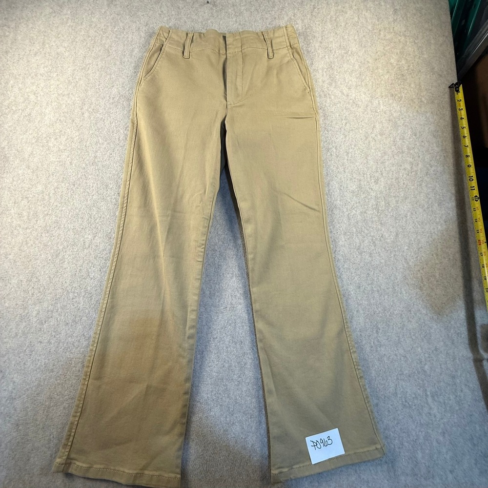 KUT from the Kloth Khaki Tan High Rise Flare Leg Pants Size 0